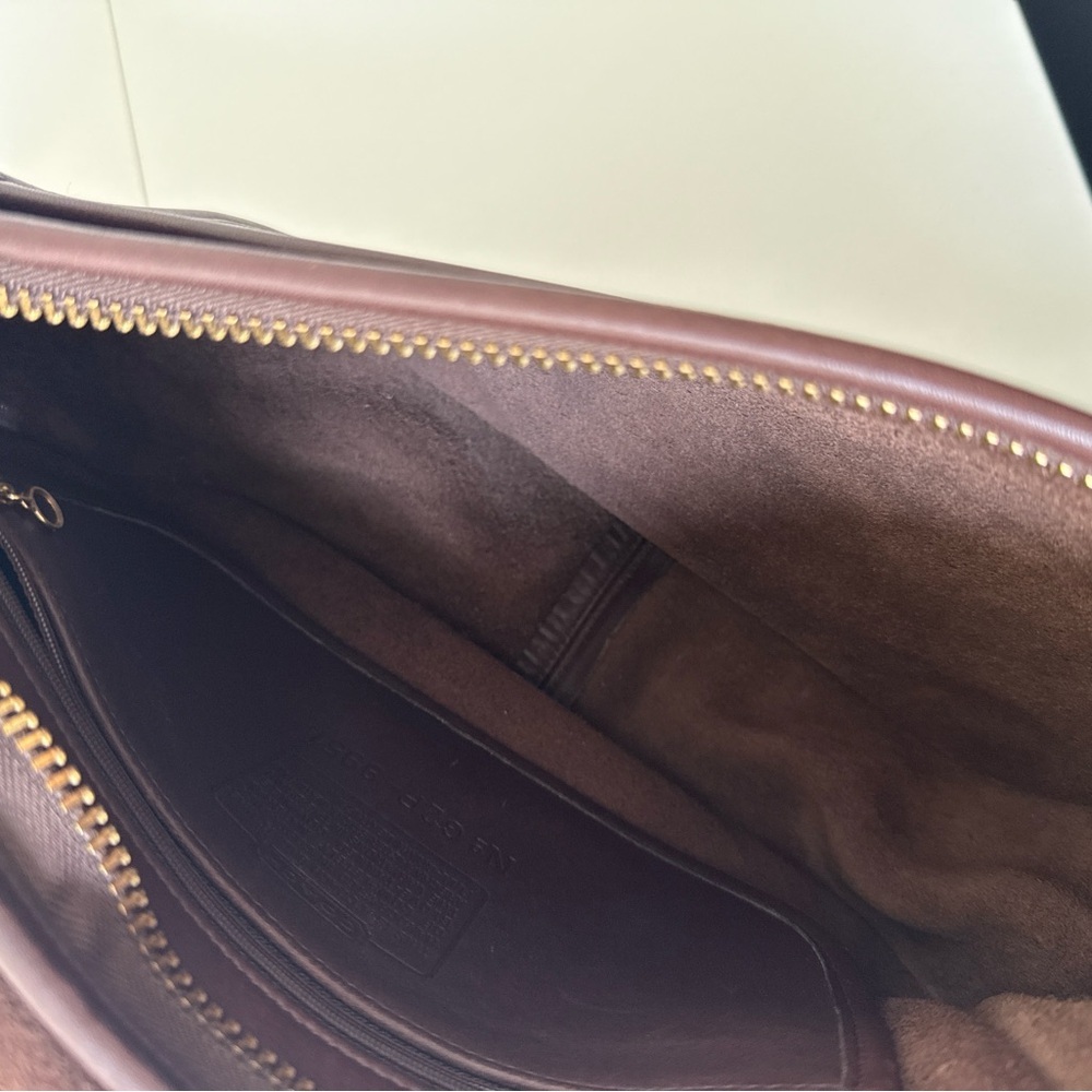 Coach Leather Shoulder Bag Purse Brown Vintage Classic - Picture 6 of 10